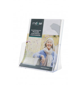 Transparent flyer holder - 1 niv. A5