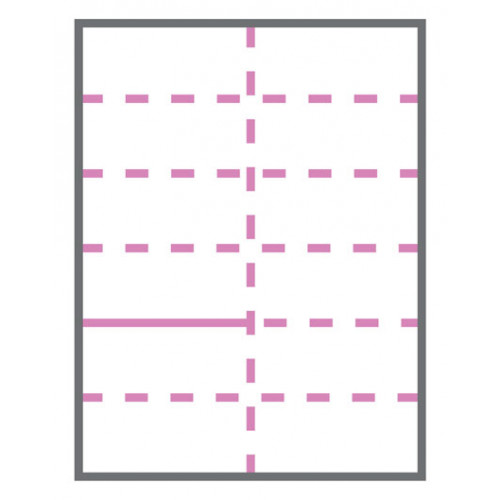 Séparation 1/2 transversale 7003 - Dim. 95 x 100 x 3 mm