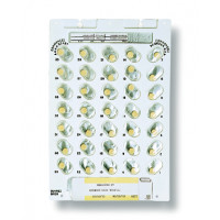 Pack of 10 plastic cards PHARMACARD 35 WHITE