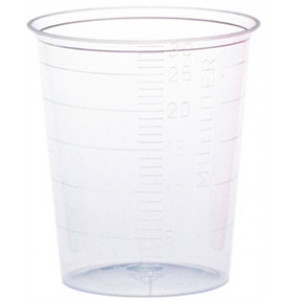 30ml transparent dosing cup without lid