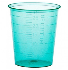 Green cup 30ml - H41 mm - WITHOUT COVER