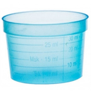 Blue cup 30ml - H32 mm - WITHOUT COVER