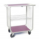 Purple changing trolley 750 - 1000x585x1035 mm with shelves and without seperations - bare