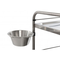 Bowl holder and bowl diam. 200 for stainless steel trolley