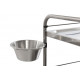 Bowl holder and bowl diam. 200 for stainless steel trolley