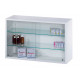  Cabinet with sliding glass doors - 800 x 250 x H500 mm