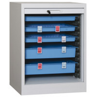 Cabinet 600x400 with back - H.97 x 69 x 55 cm with lock 2 keys