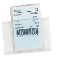 Plaque PVC  pour le porte étiq. ou le support étiq. (H60x40)