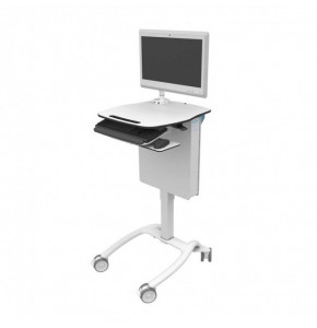 Trolley for panel or PC and monitor with 512Wh Lithium battery, LED module for charge display
