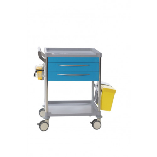 Chariot de soins Mdose - 2 tiroirs - Bleu