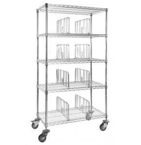 Nominal trolleys in chrome steel wire + accessories