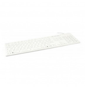 IP68 waterproof white USB AZERTY keyboard - ECO