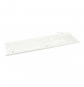 Clavier filaire USB AZERTY blanc étanche IP68 - ECO