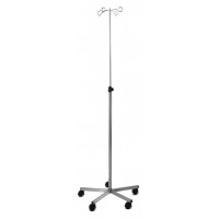 Infusion stand with stainless steel base