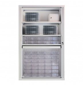 Armoire long séjour A19 - 45 résidents + PDA - H198x120x43 cm avec serrure 2 clés