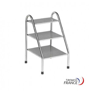 Marche pied inox - 3 marches 