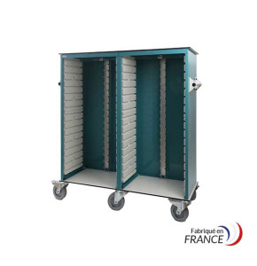 Armoire double de transfert intérieur mobile à 32 glissières - SANS FERMETURE