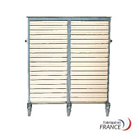 Double mobile internal transfer medical cabinet without closure - 32 slides