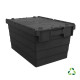 Plastic container for transport - ALC - 600x400xH320 - black