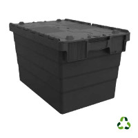 Plastic container for transport - ALC - 600x400xH365 - Black