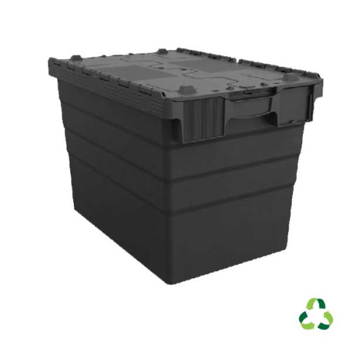 Plastic container for transport - ALC - Black - 600x400xH416