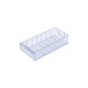 Dividable storage box - SAN 400 D- Transparent - 400 x 183 x 81
