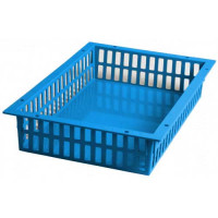 Blue ABS basket - 600 x 400 x 100 mm