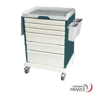 NOVELO care cart with 6 drawers without closure system - 10 slides