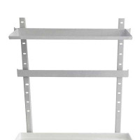 Gantry for NOVELO medical trolley with 1 shelf and 1 rail