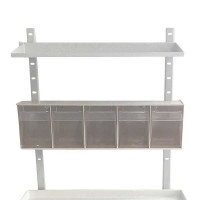 Gantry for NOVELO medical trolley with 1 shelf and 5 tilting trays