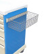 Side wire basket for medical trolley - H12 x W43 x 26 CM