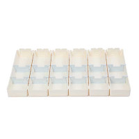 Kit of 6 1/6 trays for the small drawer of the NOVELO trolley (12 partitions and 6 label holders)