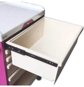 Grand tiroir jointif sur glissières télescopiques