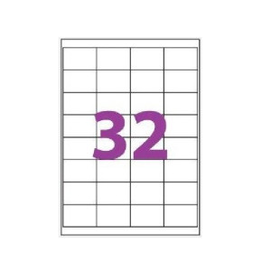 Lot de 10 planches de 32 étiquettes