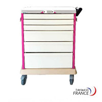 NOVELO 10 medical distribution cart with code lock - 24 patients