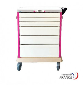NOVELO 10 medical distribution cart with code lock - 24 patients