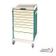 NOVELO 12 medical trolley - 2 RAILS - WITHOUT CLOSING - 6 CM BASE - COLOURS TO BE DEFINED