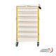 NOVELO ESCARGOT 42 residents cart without drawers, excluding pillboxes, with code-lock closure