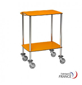 Resin pedestal table 2 trays 650 x 450