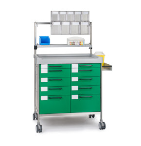 Chariot anesthésie double INSAUSTI - Modèle 3956