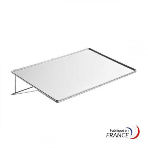 Étagère en inox simple avec fond plein - 60x39 cm