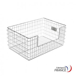 Panier filaire inox échancré 600 x 400 x 300 