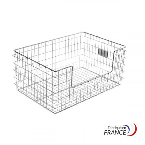 Panier filaire inox échancré 600 x 400 x 300 